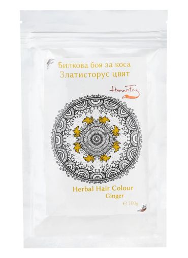 Herbal hair dye - golden blonde color - HennaFox