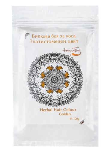 Herbal hair dye - golden honey color - HennaFox