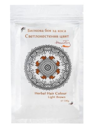 Билкова боя за коса - светло кестеняв цвят - HennaFox