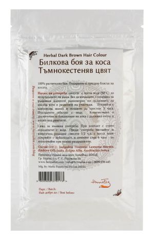 Herbal hair dye - dark chestnut color - HennaFox