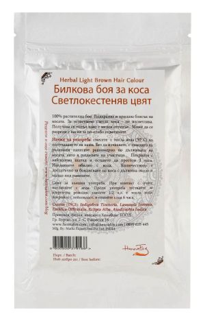 Herbal hair dye - light chestnut color - HennaFox